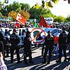 Heikle Szene am Konstanzer Hafen-Gelände: Als ein Demonstrationszug der Querdenker abgesagt wird, kehren etliche Teilnehmer wieder um in ...