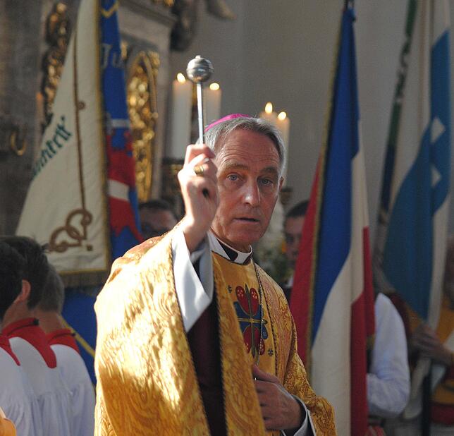 Erzbischof Georg Gänswein zelebrierte im August 2018 den Festgottesdienst zur 550. Waldshuter Chilbi.