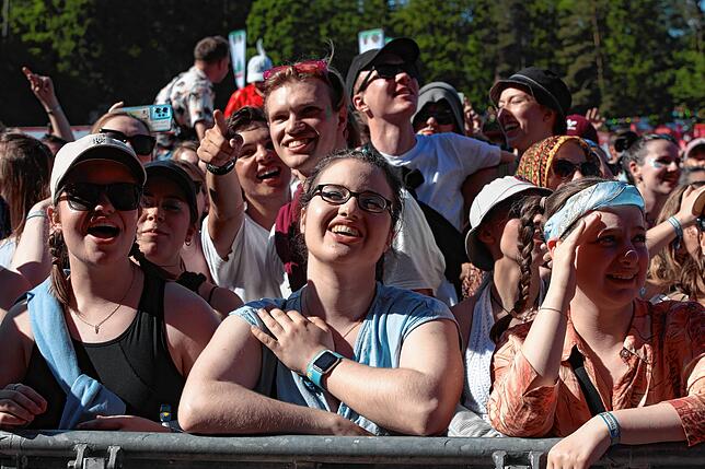 Bild 2: Weiter geht‘s – auch am zweiten Campus-Festival-Tag wird gefeiert