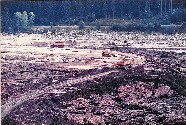 Bild 7: Faszinierende Bilder: so sah der leere Schluchsee 1983 aus