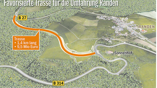 Bild : Die Umfahrung Randen rückt nun näher
