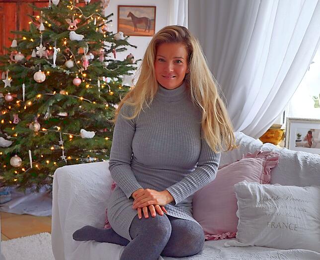 Immer perfekt gestylt: Katharina Kuhlmann kurz vor Weihnachten 2017.