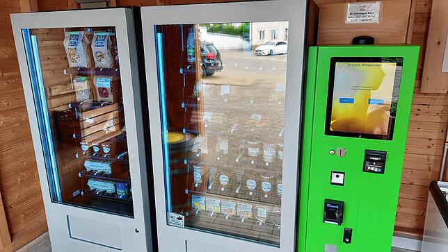 Die Automaten stehen gut befüllt bereit.