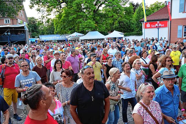 Die Konzertbesucher strahlen und singen mit, wie hier beim Auftritt des österreichischen Sängers Rainhard Fendrich.