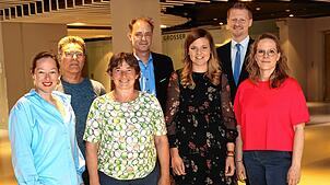 Die Organisatoren (von links): Susanne Pantel (Ratoldusschule), Heiko Dierschke (FHG), Anette Noki (GS Liggeringen), Erik Hörenberg ...