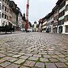 Leeres Pflaster: Nahezu verwaist präsentierte sich die Waldshuter Kaiserstraße am vergangenen Samstag.
