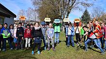 Unter anderem ein Klangbaum, Tastfliesen und optische Drehscheiben soll im Sinnesgarten der Grundschule Grießen entstehen.