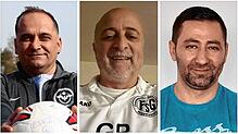Drei Vereine, drei Ziele, drei Personen: (von links) Labinot Nikqi (ESV Südstern Singen), Gino Radice (FSG Zizenhausen) und Bülent Alkan ...