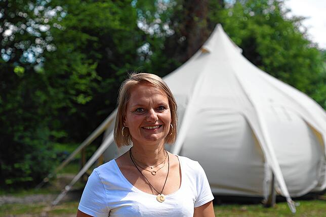 (Archivbild) Die komfortablen Glampingzelte auf dem Campingplatz Litzelstetten-Mainau sind bei Gästen beliebt, die nicht mit Isomatte ...