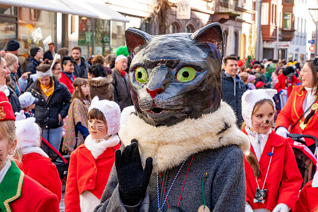 Kinderumzug am Schmutzigen Donnerstag in Villingen.