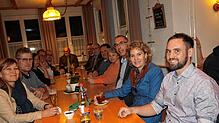 Bei der Bürgerversammlung (von rechts): Ortsvorsteher Stefan Senn, OB-Stellvertreterin Petra Dorfmeister, Stadtrat Peter Kaiser und ...