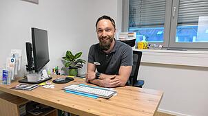 Matthias Wienke in seiner diabetologischen Praxis. Foto: Marlies Jung-Knoblich