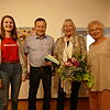Verabschiedung in der Galerie (von links): Lilian Küpper, Reinhard Valenta, Inge Hemberger Friedel Delhey.