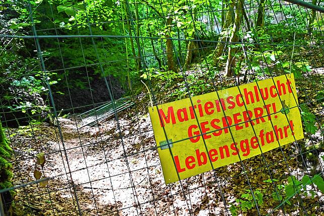 Bild 20: Wie läuft es sich von der Marienschlucht zum Burghof? Bilder einer Wanderung
