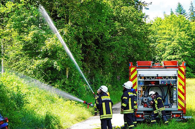 Bild 17: Bilder der Waldbrandübung der Feuerwehr Tengen