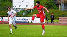 Sehenswert: Der zweifache Torschütze Urtan Aliaj verwandelte einen Freistoß unhaltbar beim 4:0-Erfolg des FC Tiengen 08 im ...
