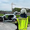 Auf der B33 bei Hegne sind am Mittwoch ein Betonmischer und ein VW Polo zusammengestoßen.