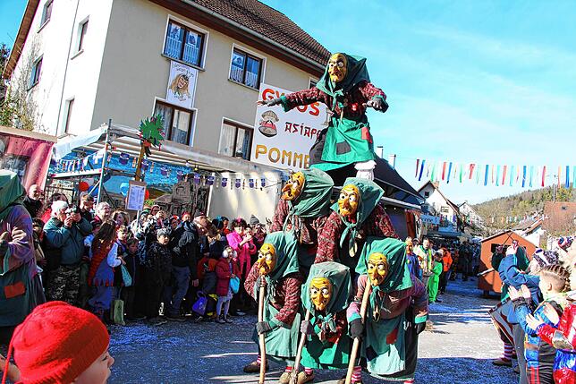 Bild 2: Kleggau-Narrentreffen: Tausende Narren begeistert vom Umzug - Bilder