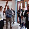 Karin und Wilfried Gommeringer (von links) lauschen den einleitenden Worten von Bürgermeister Manfred Härle (rechts) anlässlich der ...