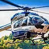 Ein Polizeihubschrauber hebt ab. (Symbolbild) Mit Helikopter und Wärmebildkamera ist in Stühlingen-Grimmelshofen ein Vermisster (88) ...