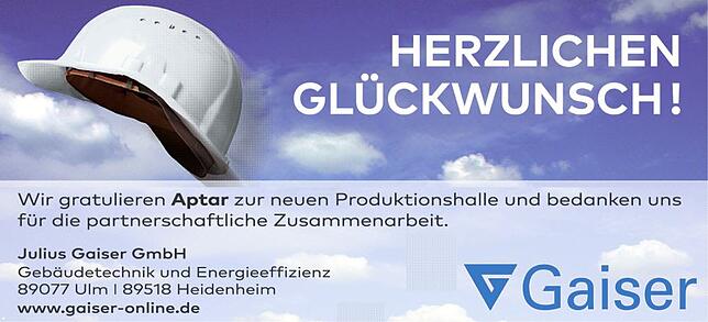 Bild 3: neue Produktionshalle Aptar: Aptar erweitert Standort in Eigeltingen