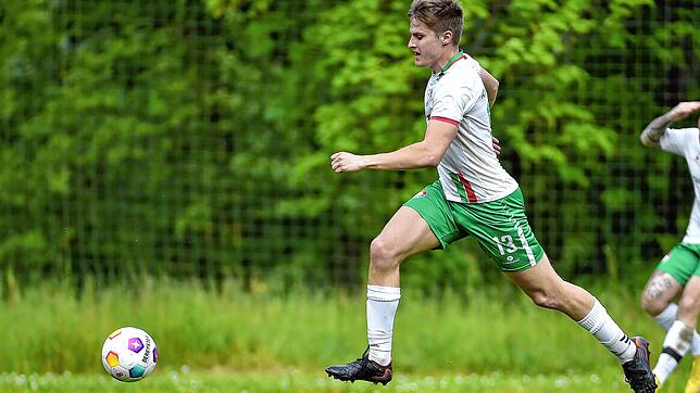 Joker sticht: Tom Jehle – hier ein Archivfoto – kam nach der Pause bei der Spvgg. Andelsbach für für Tom Langendorf und erzielte kurz ...
