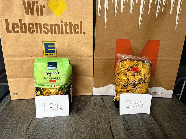 Nudeln sind aus den Küchen nicht wegzudenken. Im Vergleich stehen sie auf der Nummer eins, was den Preis im Vergleich zu Deutschland angeht.