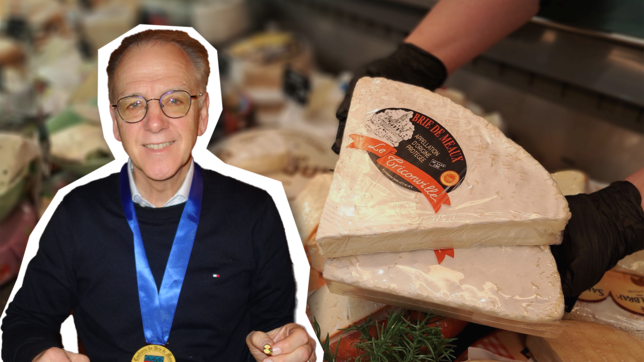 Engens Ex-Bürgermeister Johannes Moser ist offiziell Botschafter für den Brie de Meaux-Käse.