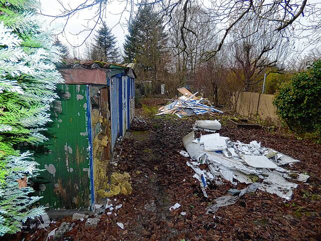 Auf mancher Parzelle bleibt in der Kleingartenanlage des Gettnauer Bodens in Bad Säckingen bleibt für die Räumung zum Jahresende 2024 ...