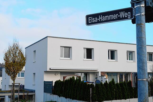 Auch eine Fischbacher Straße ist heute nach Elsa Hammer benannt.