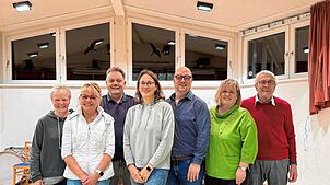 Die fleißigsten Probenbesucher (v. l.): Christine Wolfer, Michaela Weißenberger, Thomas Grießer, Sabine Ebne, Patrick Hartmann, Ulrike ...