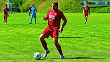 Siegtreffer: Laurenz Hiller – hier beim Spiel in Buch – entschied mit seinem Tor das Derby für Tabellenführer VfR Bad Bellingen gegen ...