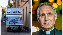 Erzbischof Georg Gänswein ist zurück in seinem Heimatbistum Freiburg. Am Freitag fuhr ein Umzugswagen vor dem Priesterseminar vor.