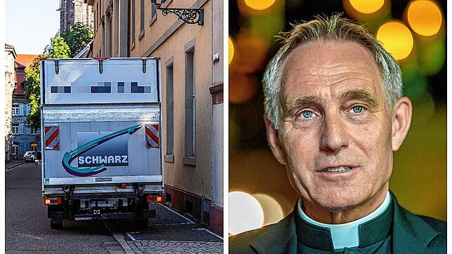 Erzbischof Georg Gänswein ist zurück in seinem Heimatbistum Freiburg. Am Freitag fuhr ein Umzugswagen vor dem Priesterseminar vor.