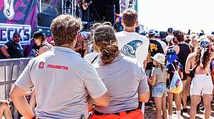 Für die medizinische Sicherheit der vielen Besucher des Southside-Festivals in Neuhausen ob Eck sorgten auf Ehrenamtliche der ...