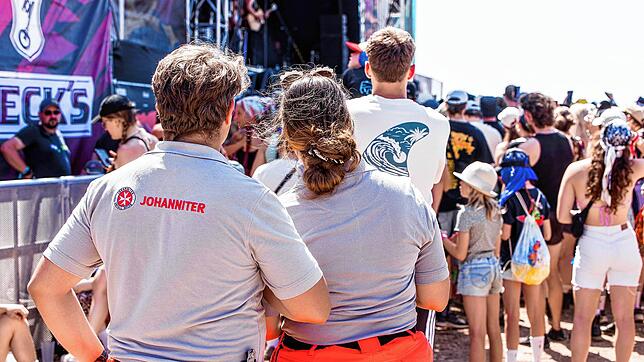 Für die medizinische Sicherheit der vielen Besucher des Southside-Festivals in Neuhausen ob Eck sorgten auf Ehrenamtliche der ...