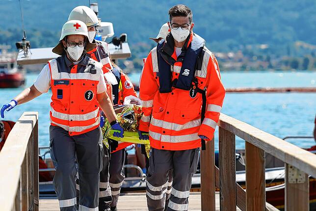 Bild 6: Schauübung Radolfzeller Hilfsorganisationen am Hausherrensamstag