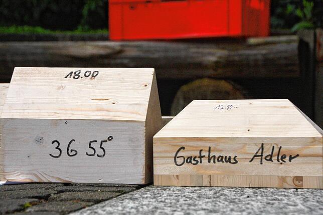 Holzmodelle von Christoph Vayhinger zeigen es an: Nach den bisherigen Vorgaben im Entwurf des Bebauungsplans könnten Neubauten bis zu 18 ...