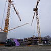 Die Baustelle für das "Karree 4" in Friedrichshafen. Der Markdorfer Bauträger Real Massivhaus & Immobilien baut hier knapp 100 ...