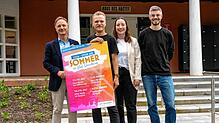 Das Organisationsteam für das neue Sommer-Programm in Bad Dürrheim hat alles im Griff: Von links Markus Spettel (Geschäftsführer der ...