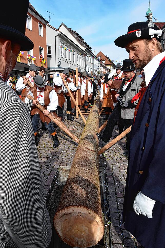 Bild 17: Bilder vom Narrenbaum-Setzen in Stockach Teil 1