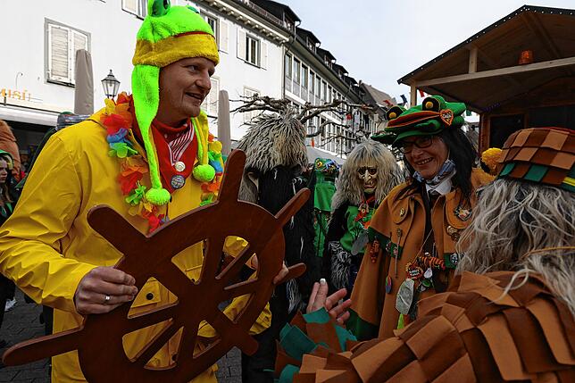Bild 13: Bilder von der Machtübernahme des Radolfzeller Rathauses durch die Froschenzunft Radolfzell.