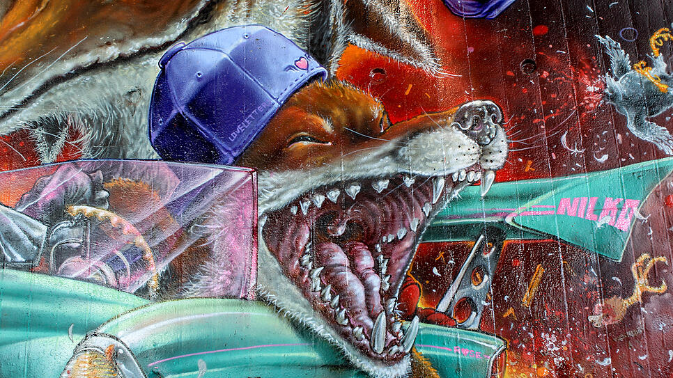 Bild : Sie verwandeln trostlose Brückenpfeiler in Kunstwerke: Zwei Graffiti-Sprüher erklären die Regeln ihrer Szene und warum ihre Kunst nicht von Dauer ist