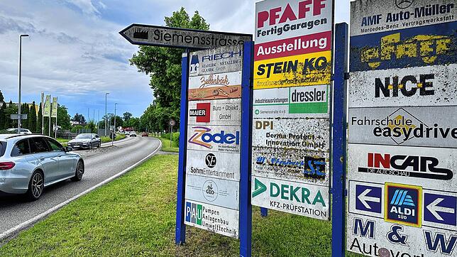 Das Gewerbegebiet Siemensstraße gehört zu den älteren in Friedrichshafen. Für Neuansiedlungen ist in der Stadt kaum noch Platz.