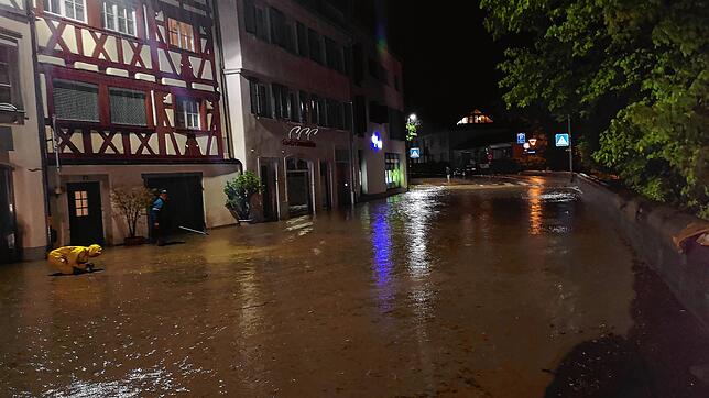 Am Samstag hieß es an vielen Stellen in Überlingen Land unter. Die Feuerwehr war im Dauereinsatz.