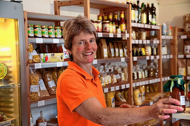 Sabine Haller von der Mühllehen-Mühle hat normalerweise kaum Zeit zum Verschnaufen. Seit der Baustelle ist es deutlich ruhiger geworden ...