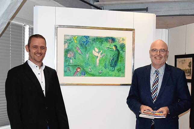 Stefan Keil und Rainer Stolz im Stadtmuseum Stockach.
