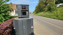 2024 wurde an 123 Tagen die Geschwindigkeit gemessen und 4931 Bußgeldverfahren eingeleitet, hier ein Blitzer in Schwörstadt. (Symbolbild)