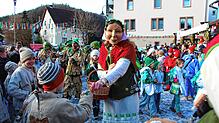 Bunt und fröhlich: das Kleggau-Narrentreffen in Weizen.