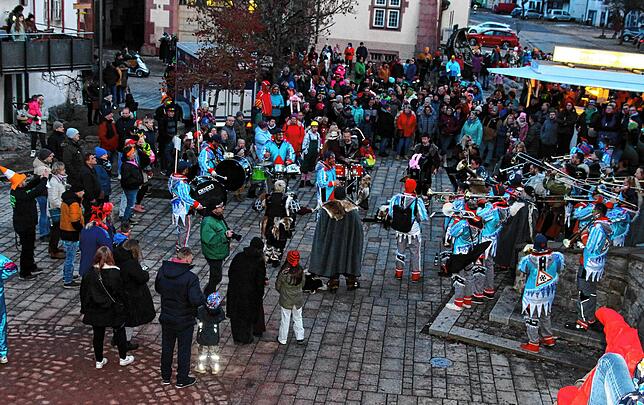 Bild 6: Mitreißende Guggenmusik bestimmte das 20- jährigen Jubiläum der „Brändbach Hupä“ in Bräunlingen.